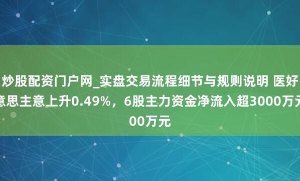 炒股配资门户网_实盘交易流程细节与规则说明 医好意思主意上升0.49%，6股主力资金净流入超3000万元